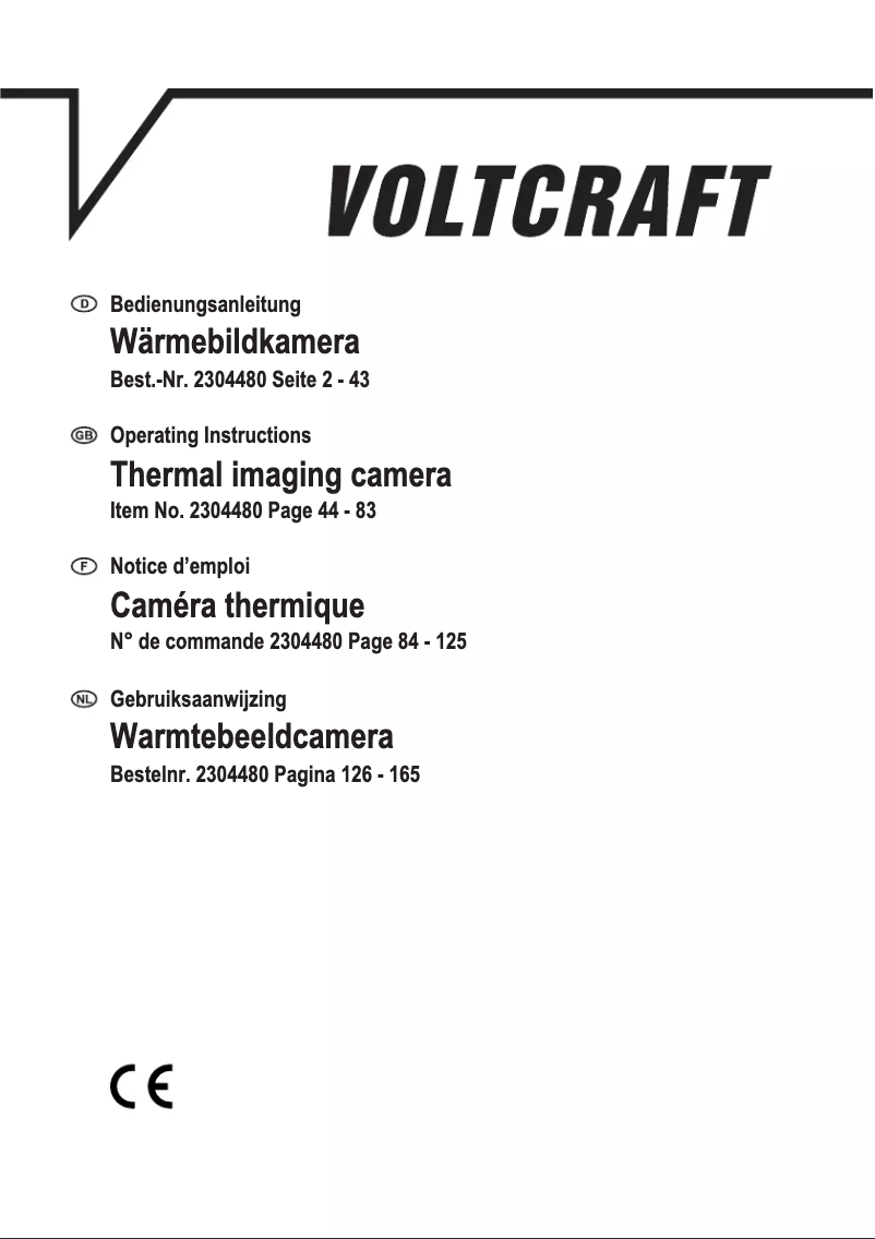 Page 1 of the manual User Manual Voltcraft WB-500
