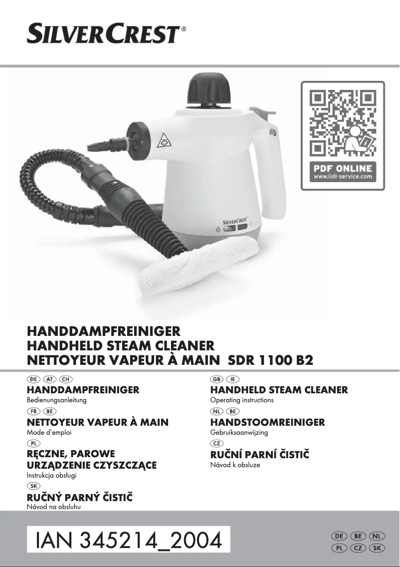 First page image of the manual for SDR 1100 B2