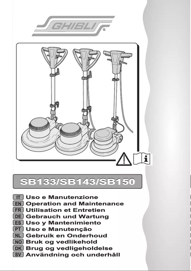 Page 1 of the manual User Manual Ghibli SB133