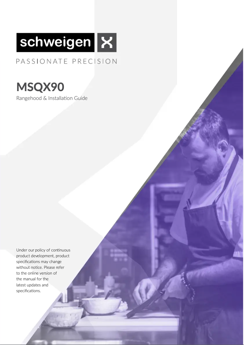 Page 1 of the manual User Manual Schweigen MSQX90