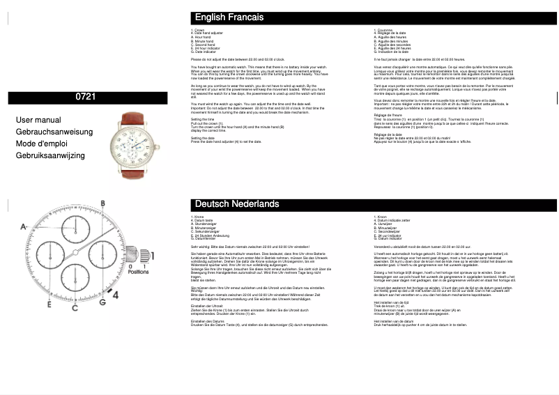 Page 1 of the manual User Manual Davis 0721