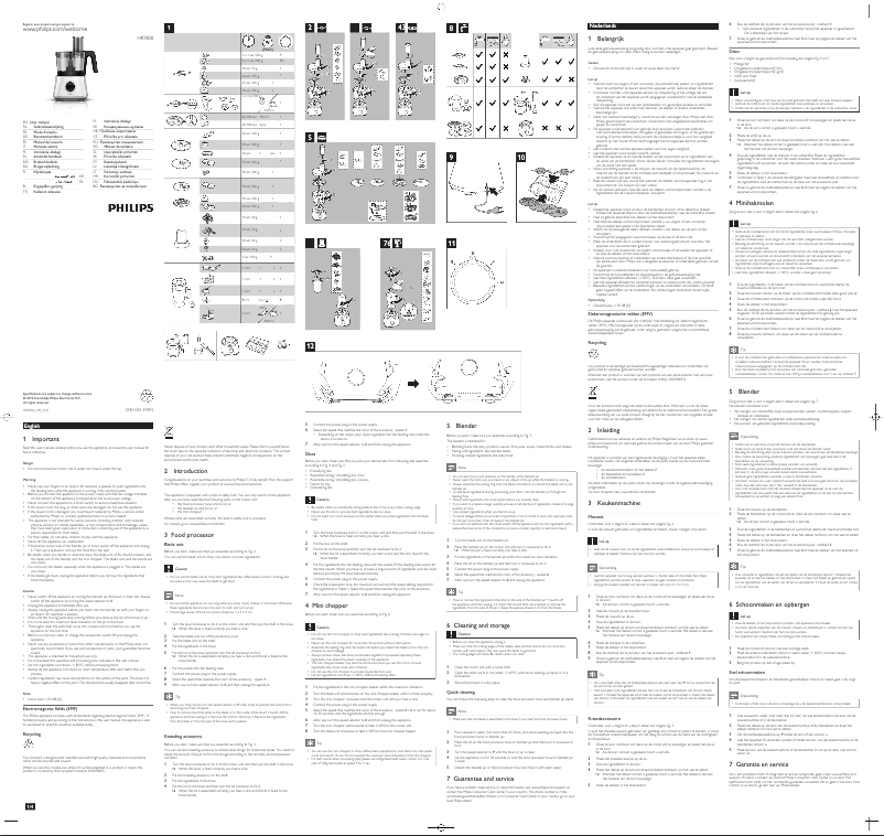 First page image of the manual for Viva Collection HR7830