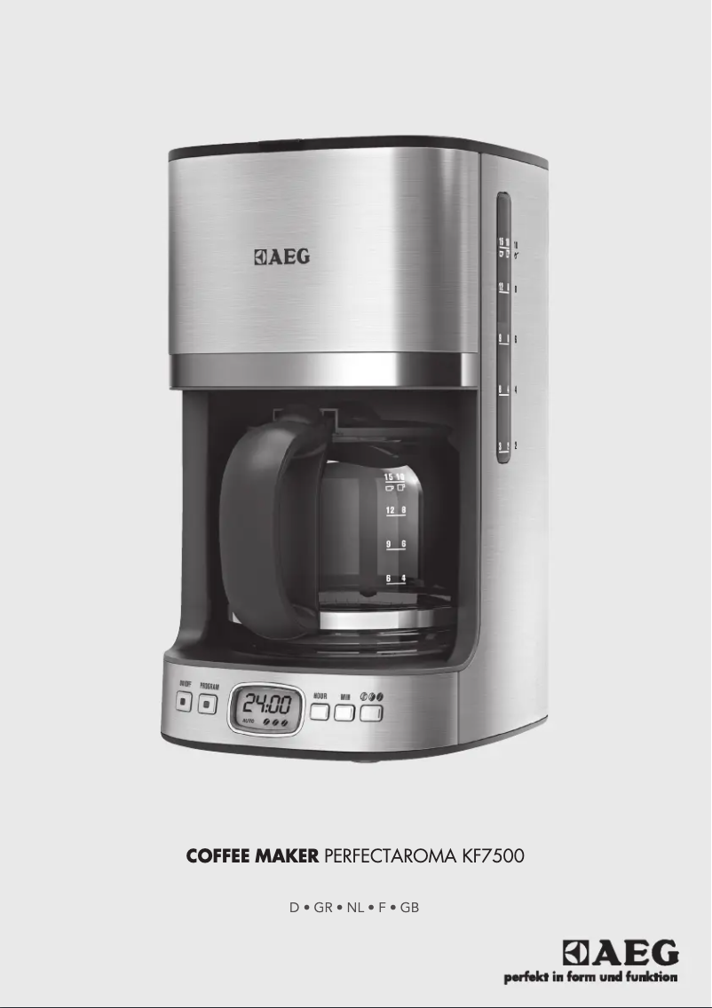 First page image of the manual for KF7500