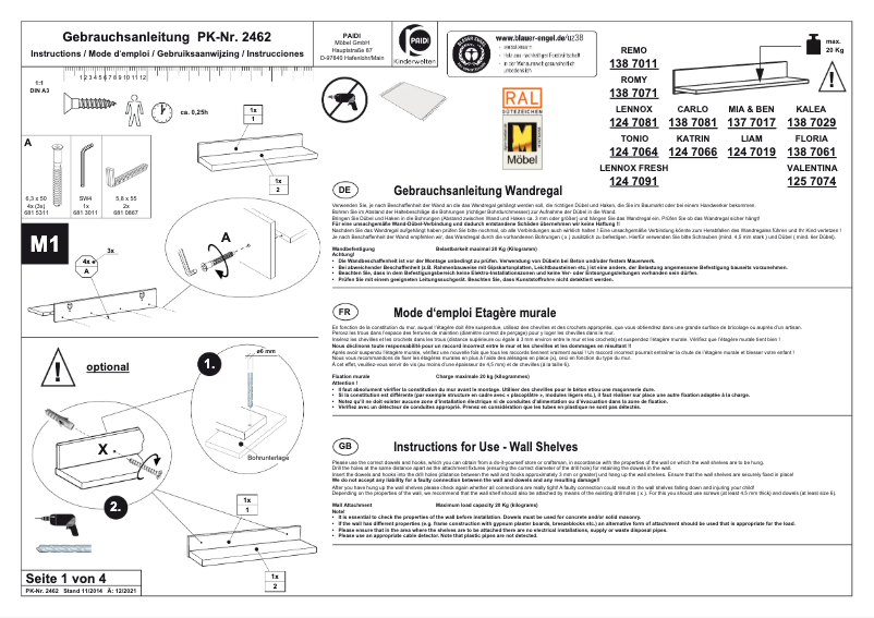 First page image of the manual for Remo
