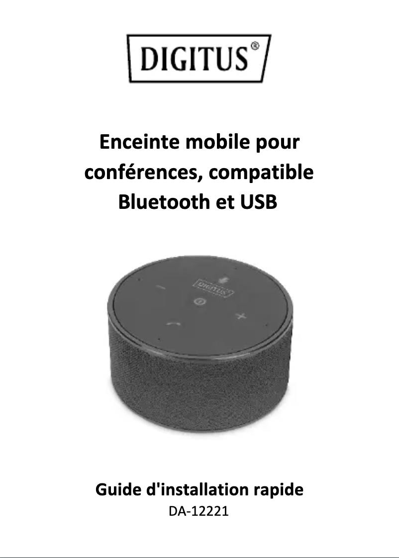 First page image of the manual for DA-12221