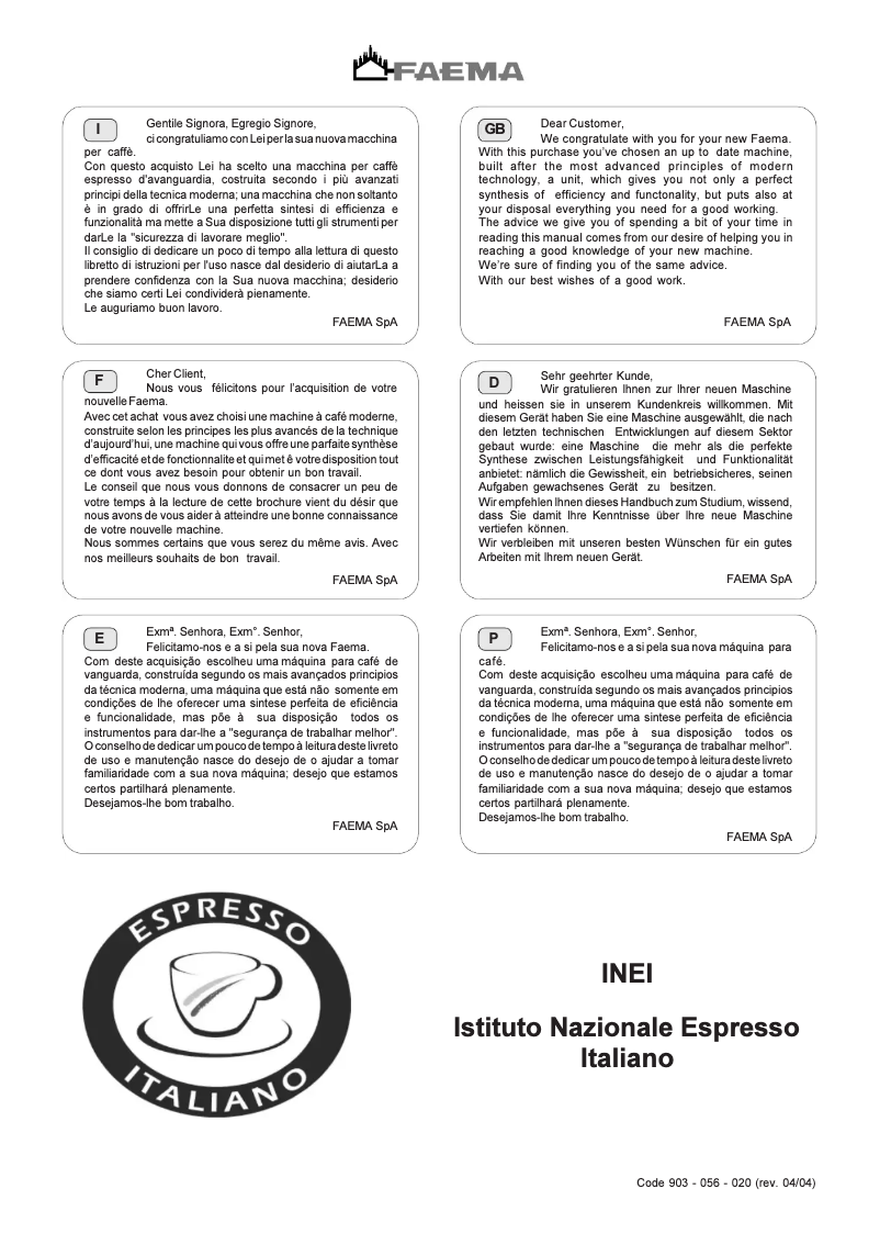 First page image of the manual for E61 3 GR