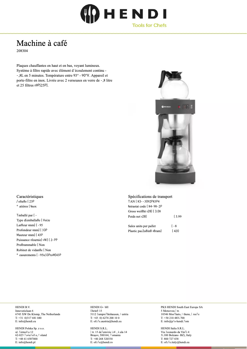 First page image of the manual for 208304