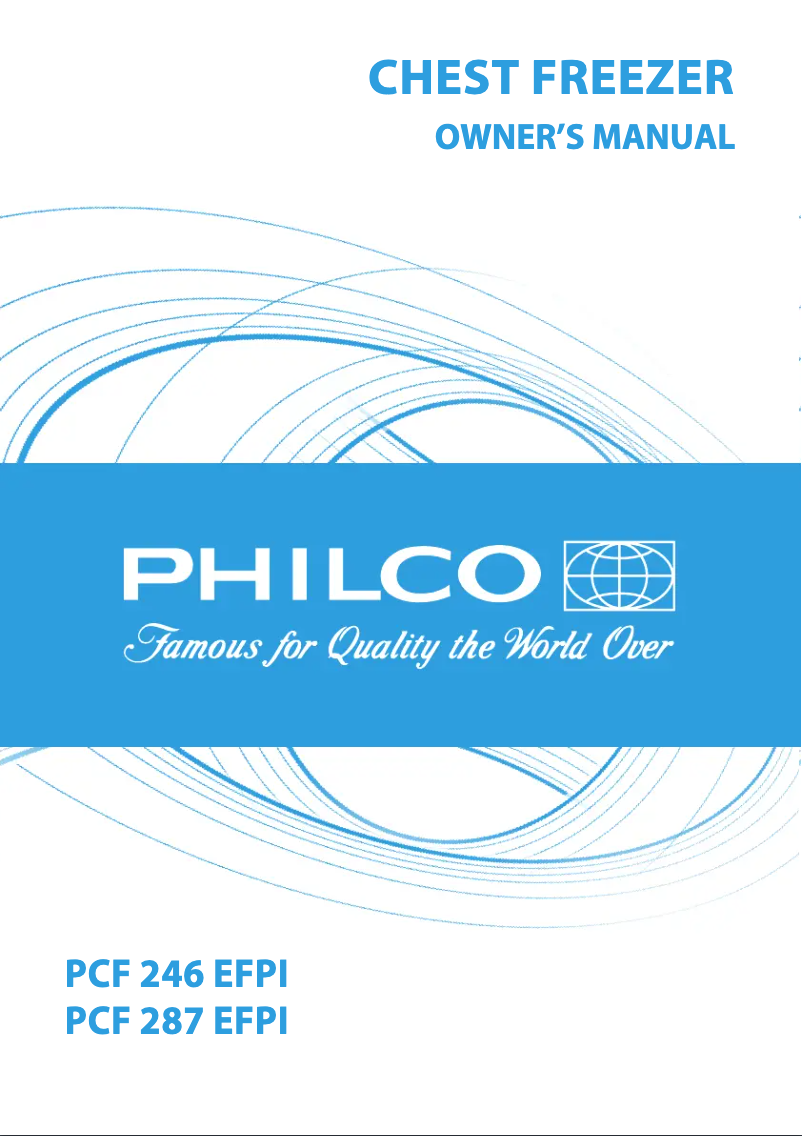 Page 1 of the manual User Manual Philco PCF 287 EFPI