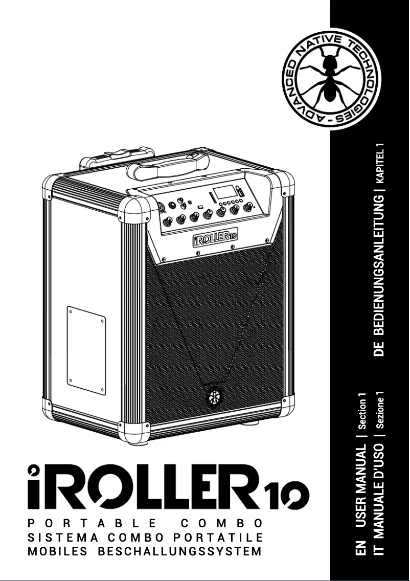 First page image of the manual for iRoller 10