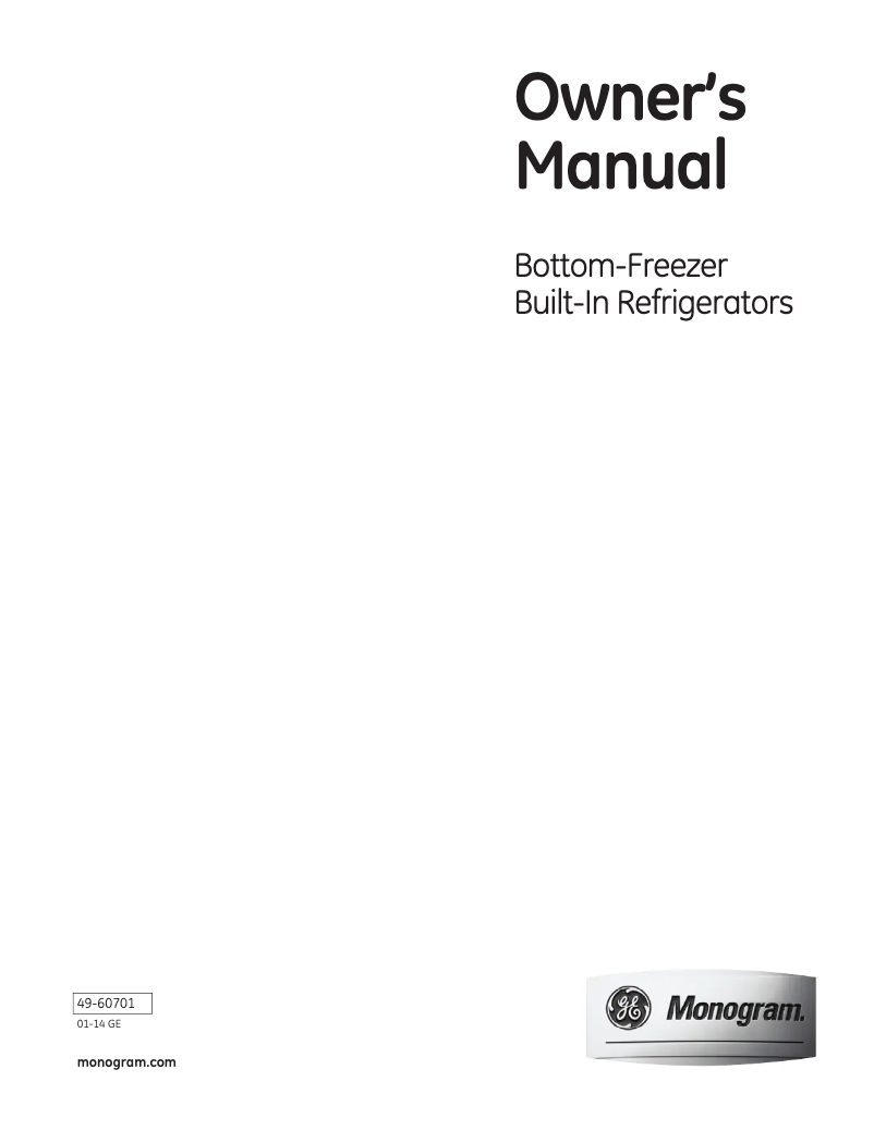 Page 1 of the manual Use and Maintenance Manual GE ZIC360NXRH