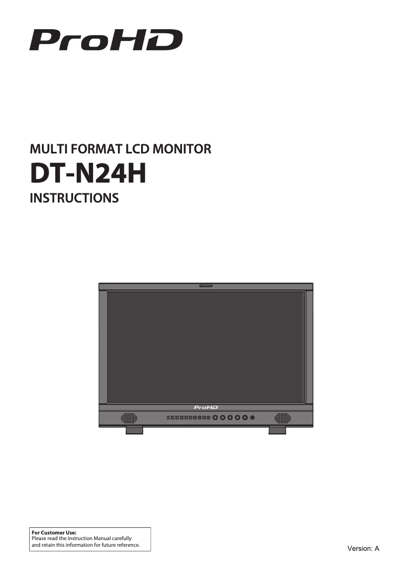 Page 1 of the manual User Manual JVC DT-N24H