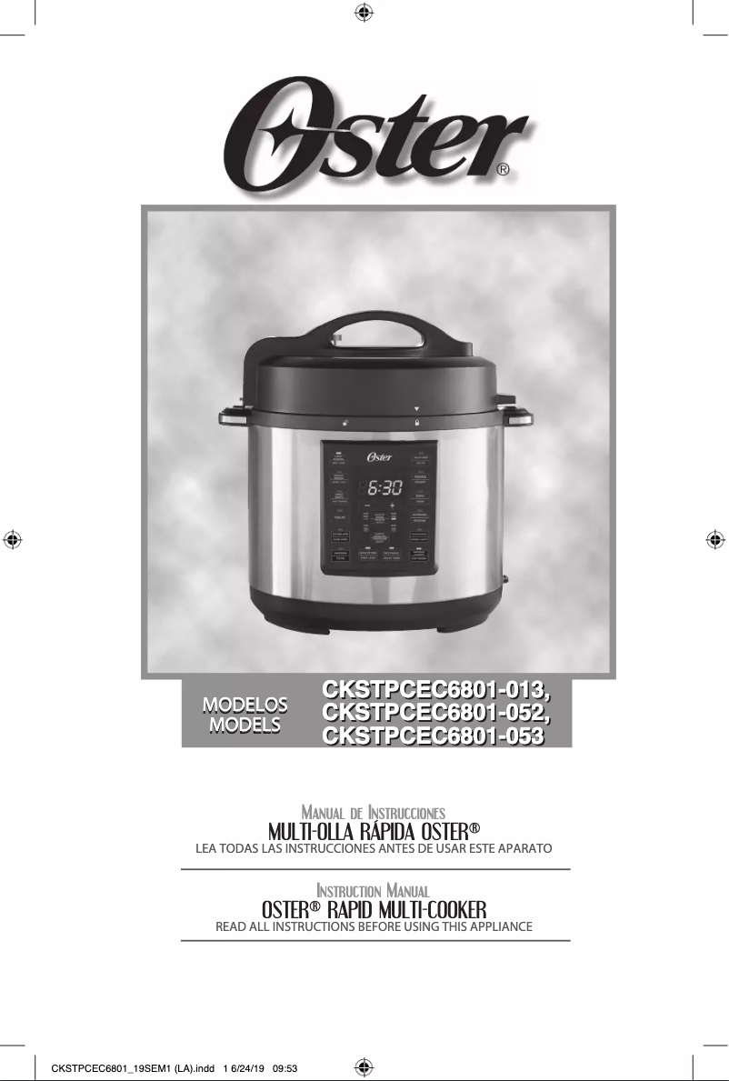 First page image of the manual for CKSTPCEC6801