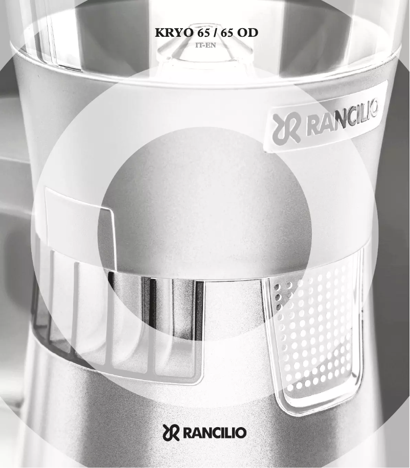 First page image of the manual for Kryo 65 OD