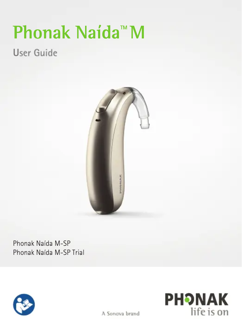 Page 1 of the manual User Manual Phonak Naida Marvel