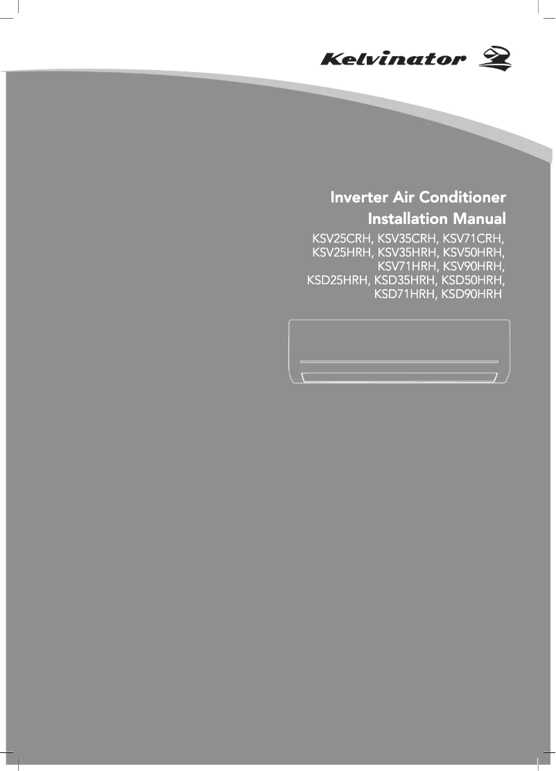 First page image of the manual for KSD50HRH