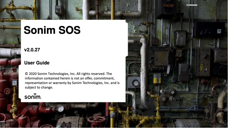 First page image of the manual for SonimWare