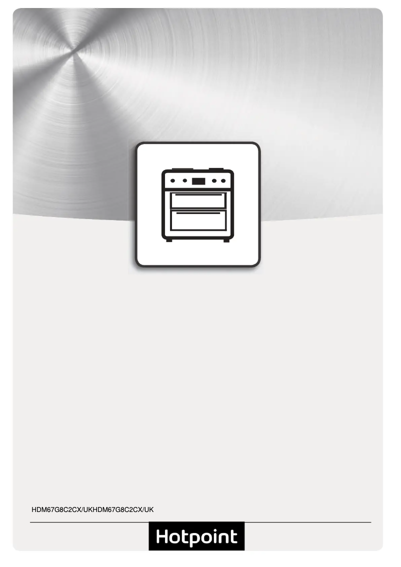 Page 1 of the manual Instruction Manual Hotpoint HDM67G8C2CX/UK