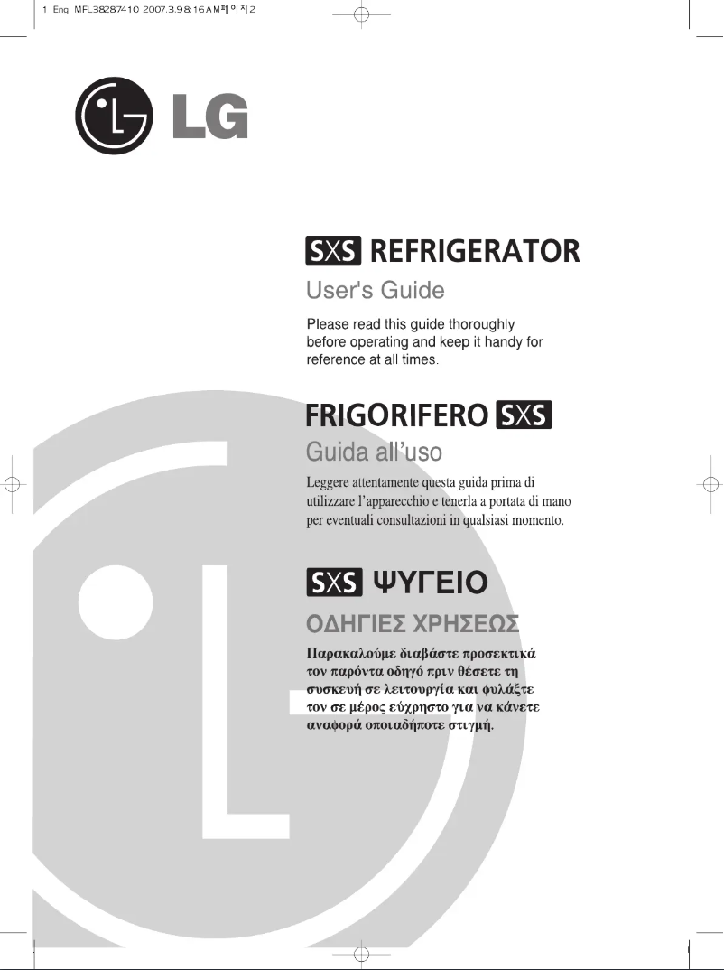 Page 1 of the manual User Manual LG GW-B227YTQA