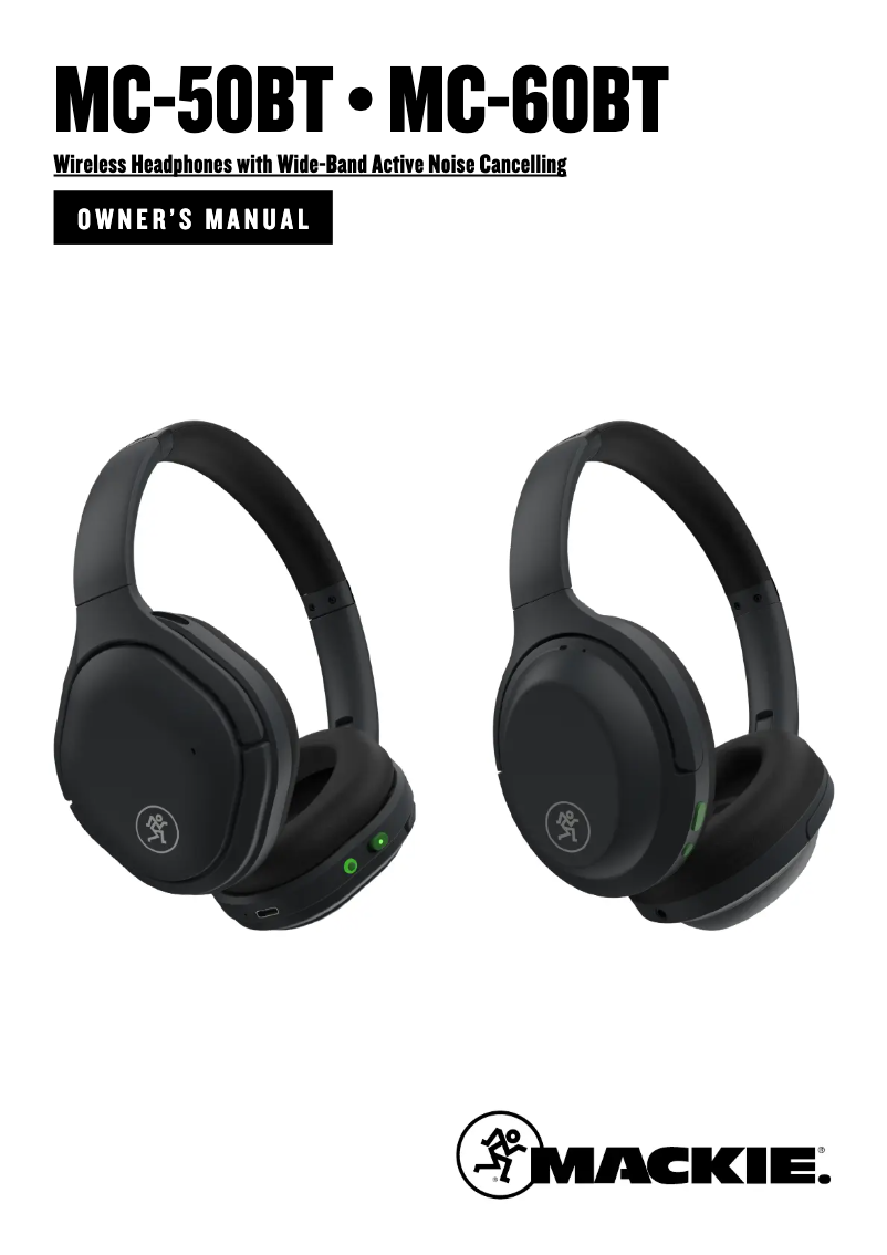 First page image of the manual for MC-60BT