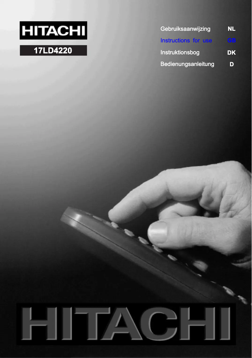 Page 1 of the manual User Manual Hitachi 17LD4220 LCD TV