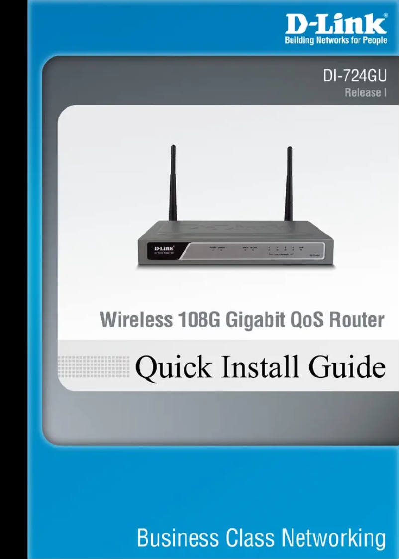 First page image of the manual for DI-724GU