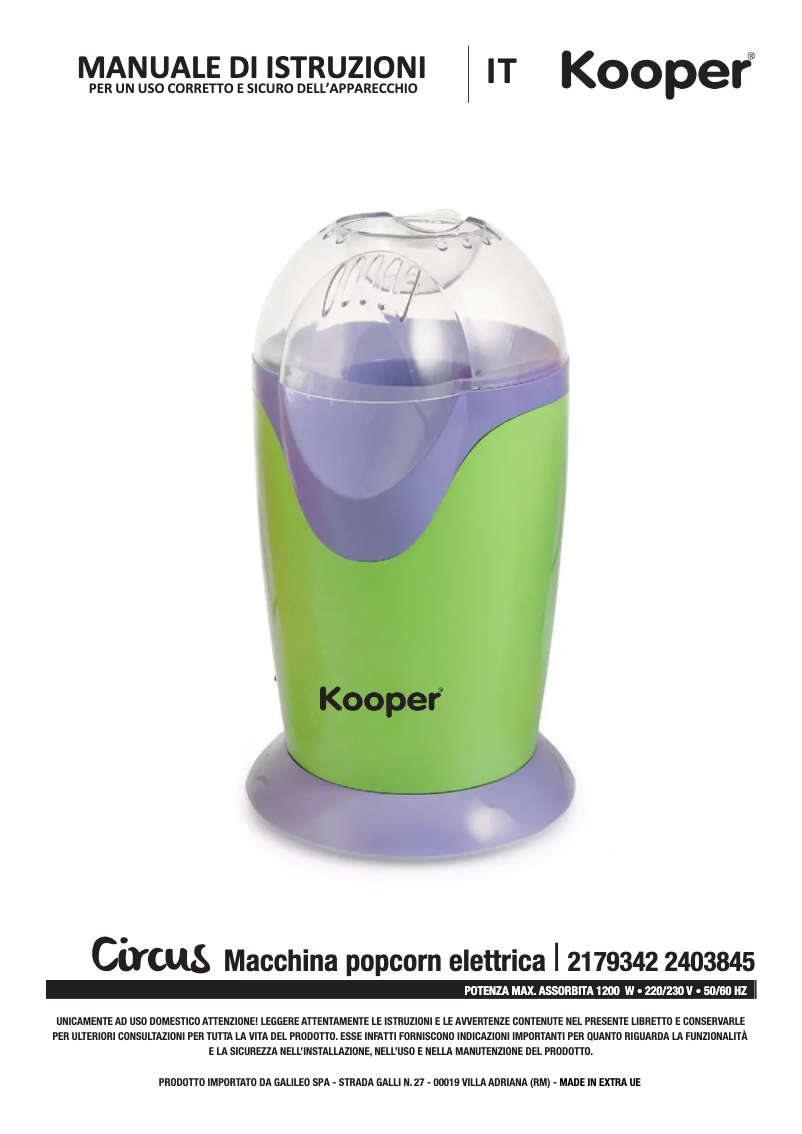 First page image of the manual for 2403845