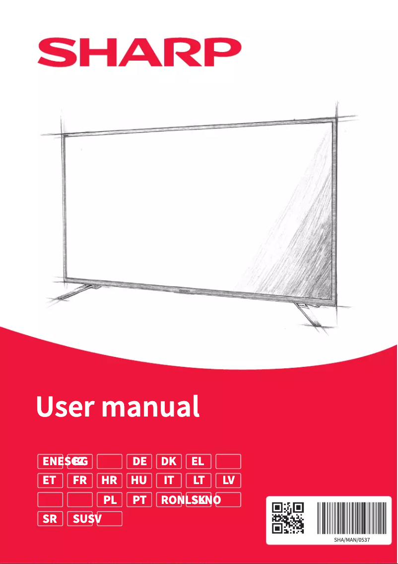 Page 1 of the manual User Manual Sharp 32CF4E