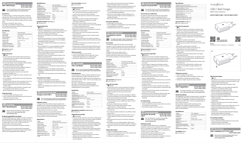Page 1 of the manual User Manual Nedis WCPD18W102BK