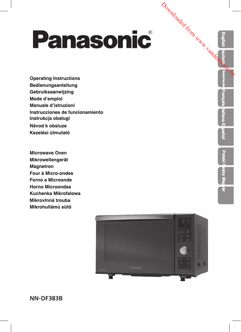 Page 1 of the manual User Manual Panasonic NN-DF383B