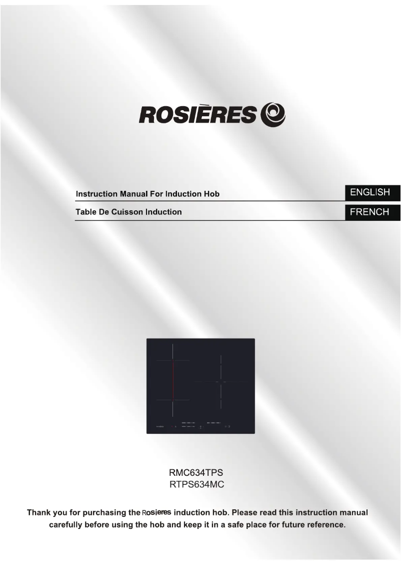 First page image of the manual for RTPS634MC