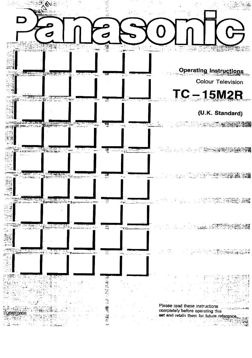 First page image of the manual for TC-15M2R