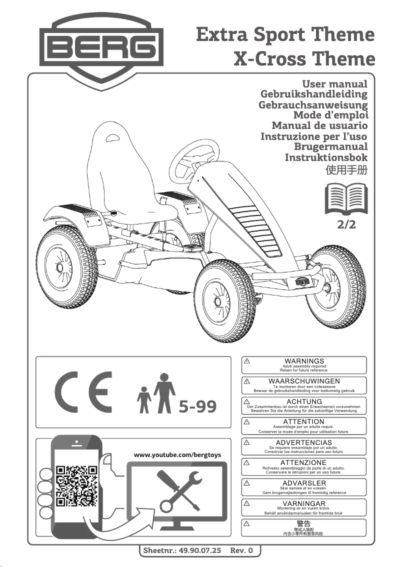 Page 1 of the manual User Manual Berg X-Cross Theme