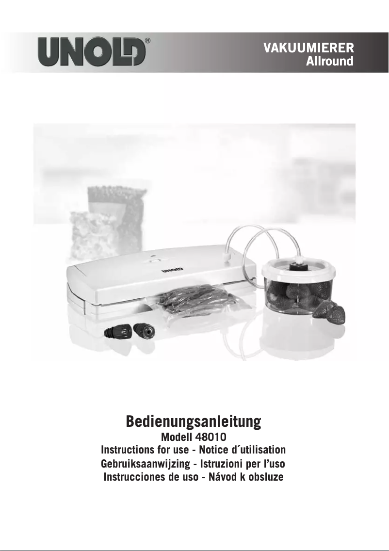 First page image of the manual for 48010