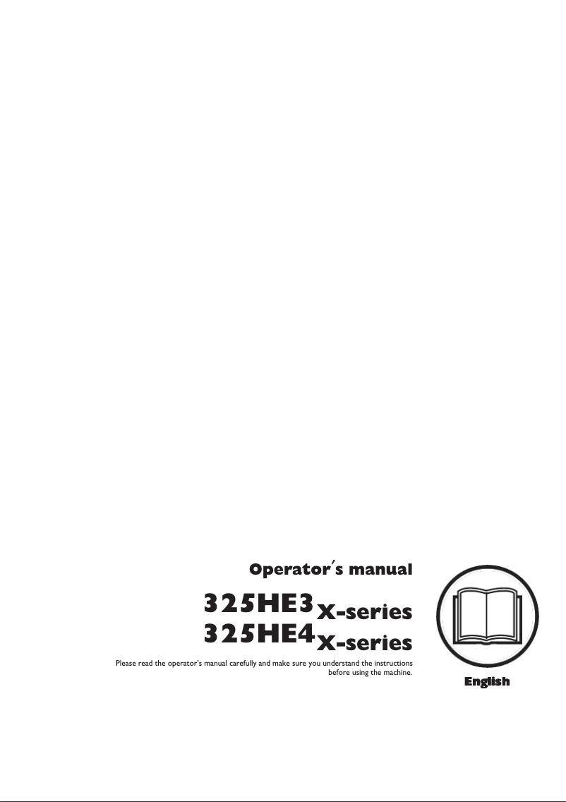 First page image of the manual for 325HE3x