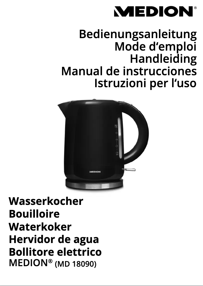 Page 1 of the manual User Manual Medion MD 18090