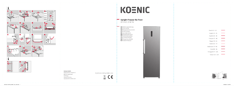 Page 1 of the manual User Manual Koenic KFZ 621 D NF IN