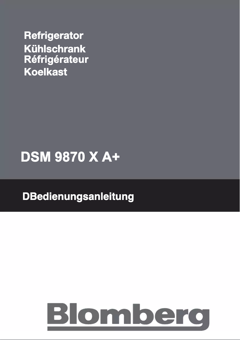 First page image of the manual for DSM 9870 X