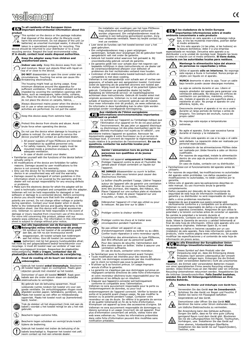Page 1 of the manual User Manual Velleman NET5B