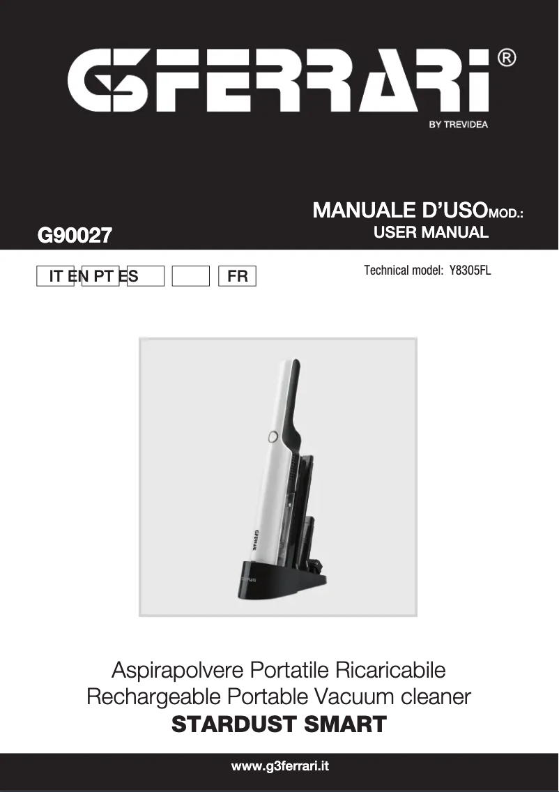 Image de la première page du manuel de l'appareil Stardust Smart G90027