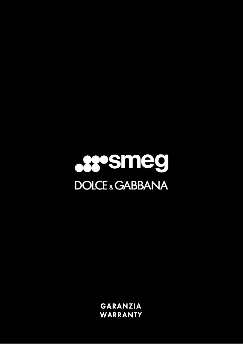 Page 1 of the manual Warranty Information Smeg TSF03