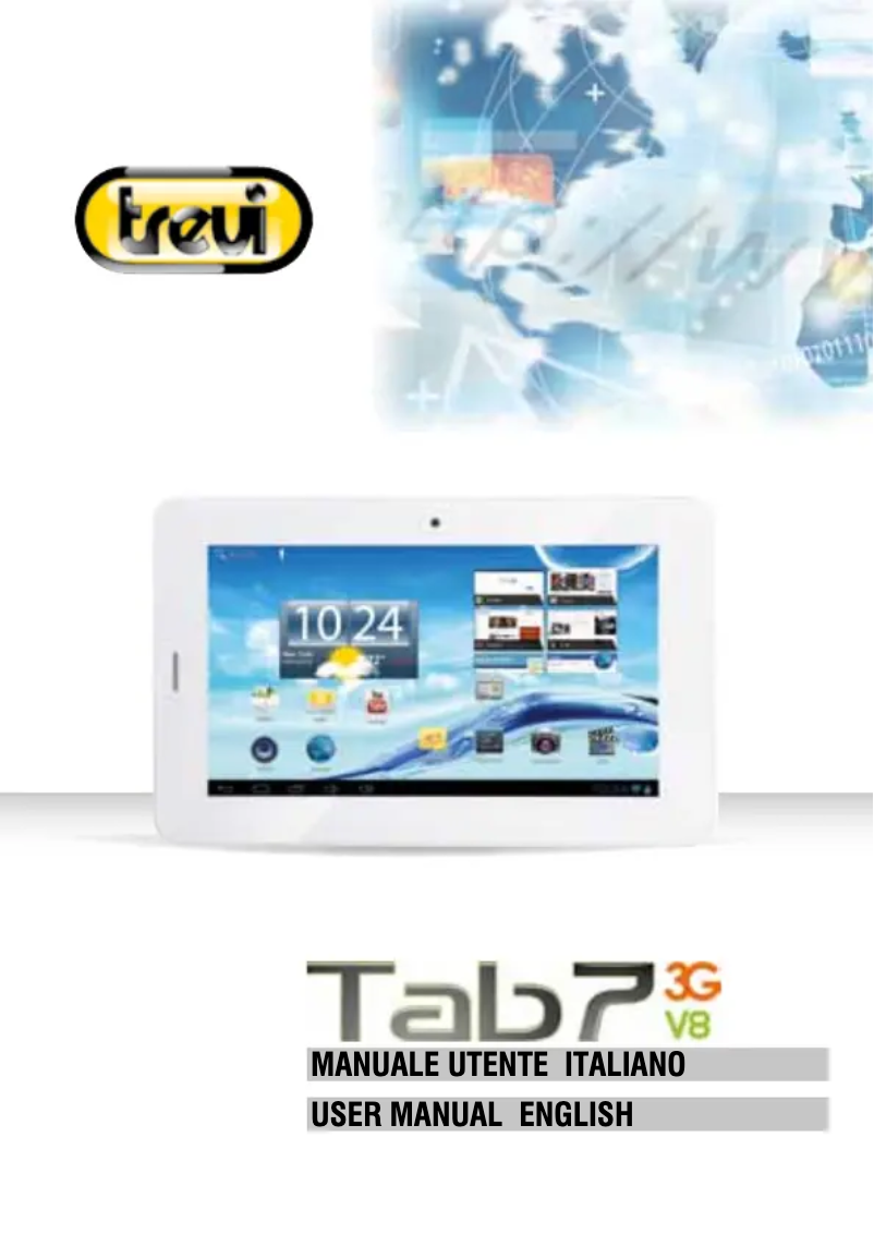 First page image of the manual for TAB 7 3G V8