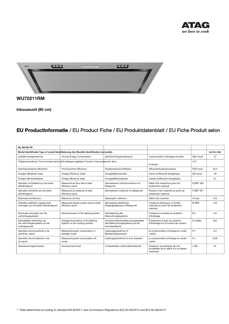 First page image of the manual for WU70211RM