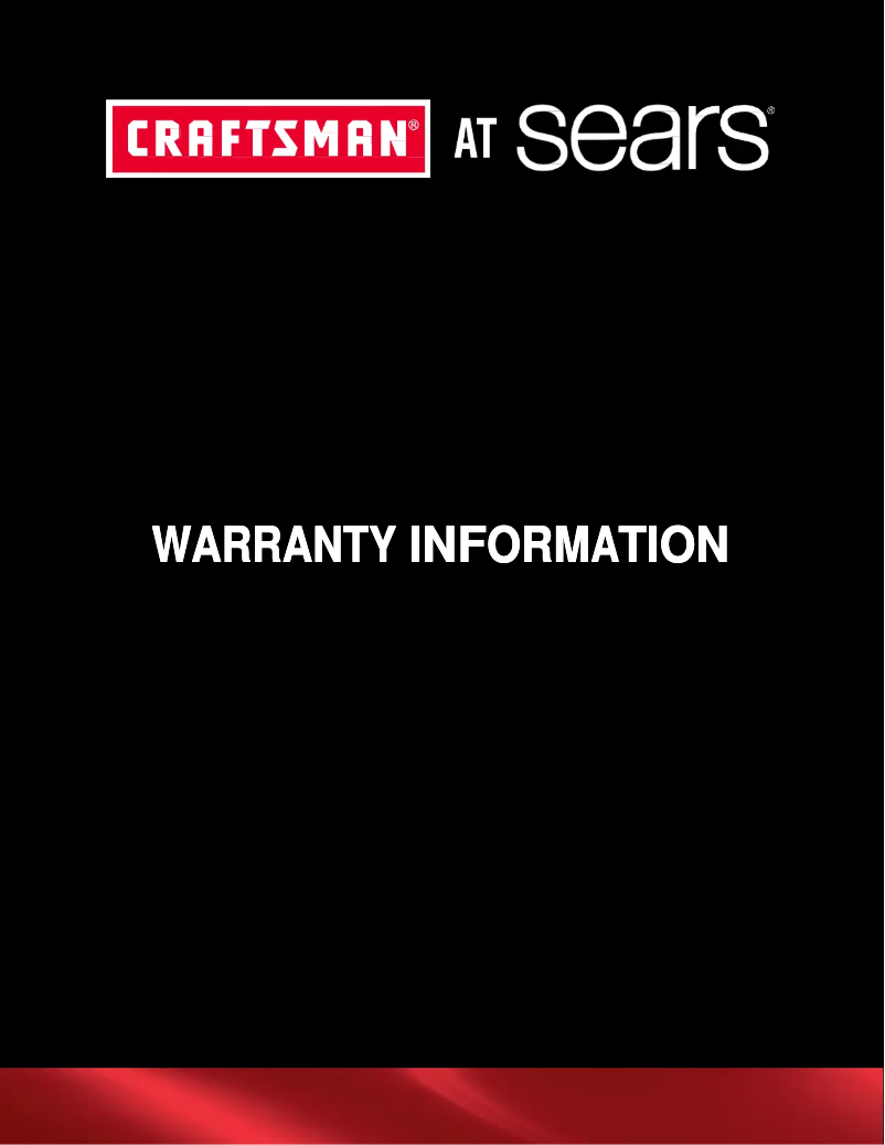 Page 1 of the manual User Manual Craftsman 99941