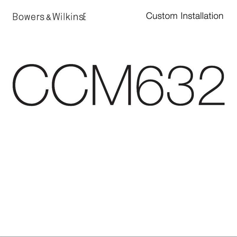 First page image of the manual for CCM632