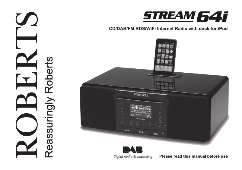 First page image of the manual for Stream 64i