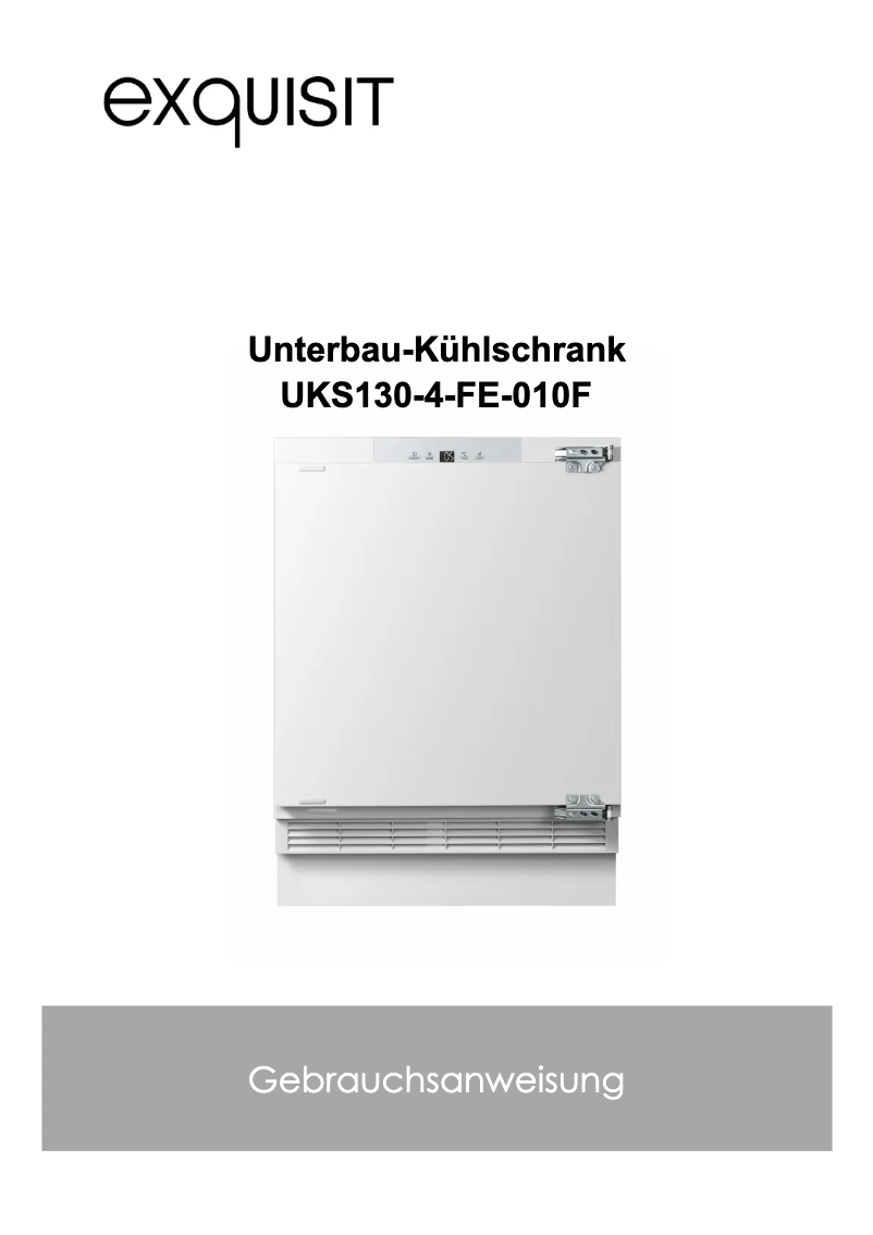 First page image of the manual for UKS130-4-FE-010F