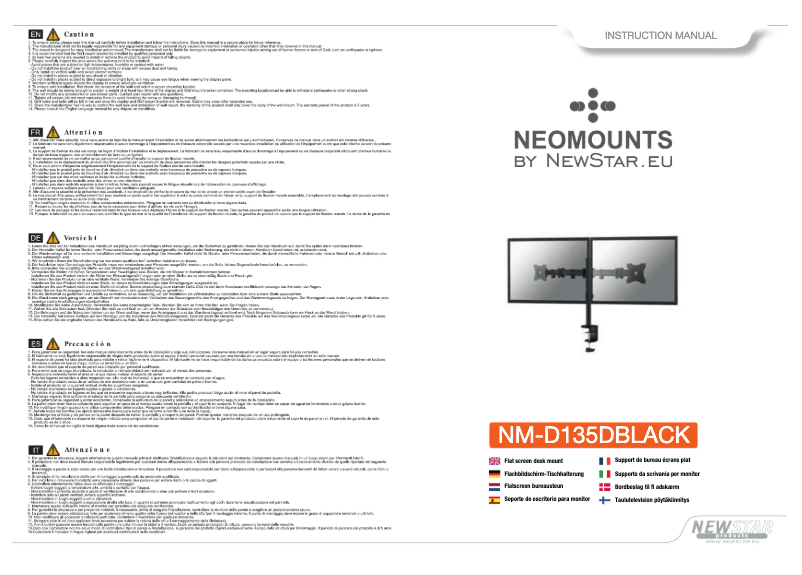 Page 1 of the manual User Manual Newstar NM-D135D