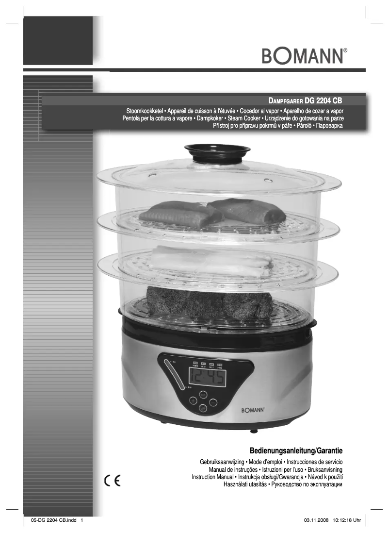 Page 1 of the manual User Manual Bomann DG 2204 CB