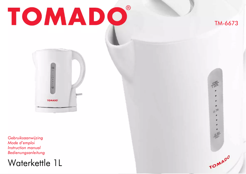 Page 1 of the manual User Manual Tomado TM-6673