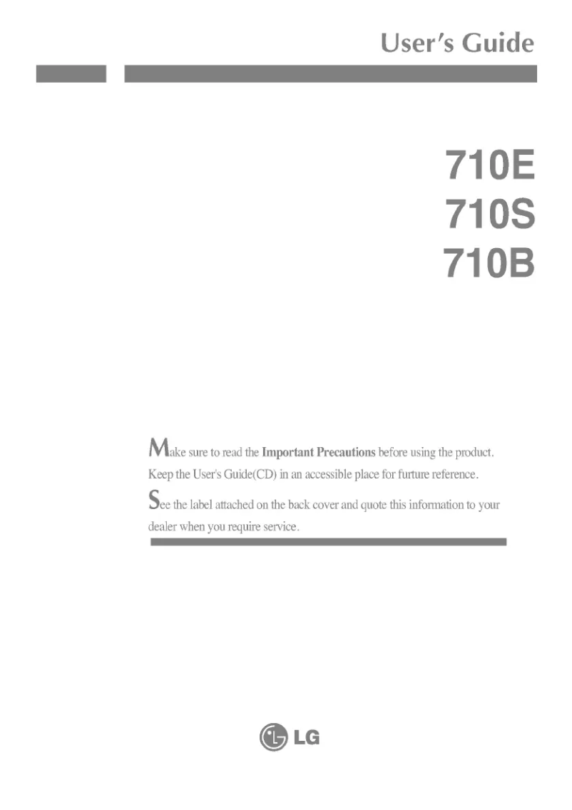 First page image of the manual for 710E